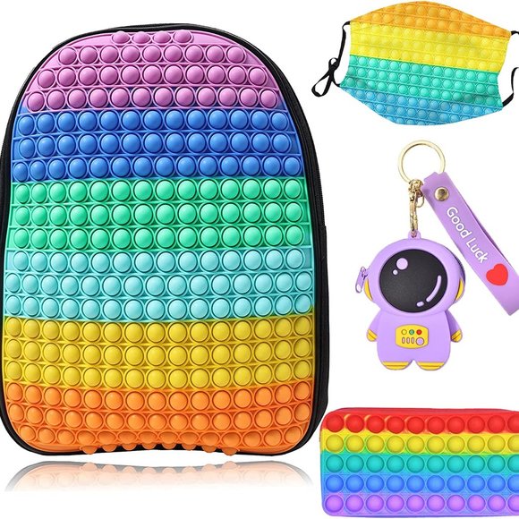 New Fidget School Backpack, Pop--It Backpack for Teens and Kids Backpacks - Picture 2 of 10
